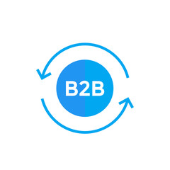 b2b vector icon on white