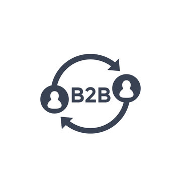 b2b icon on white