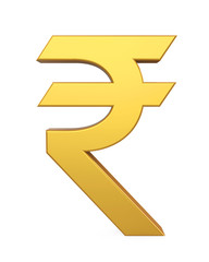 Rupee Currency Icon Isolated