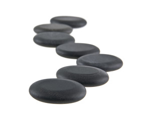 stone isolated on white background closeup