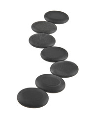 stone isolated on white background closeup