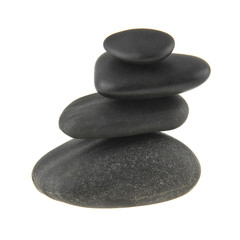 stone isolated on white background closeup