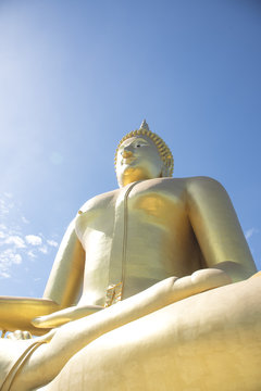 Big Buddha statue in Thailand,