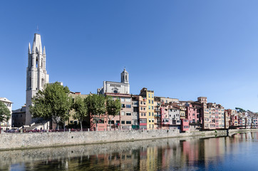 Obraz premium City of Gerona wants to vote, Spain