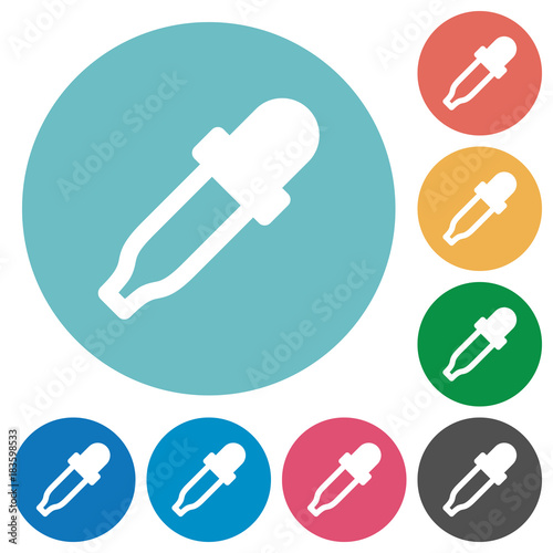 "Color picker flat round icons" Stock image and royalty-free vector files on Fotolia.com - Pic