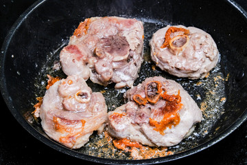 fried chicken in the pan