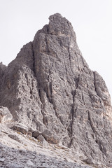 Fels in den Dolomiten Col de Varda Bergstation Italien