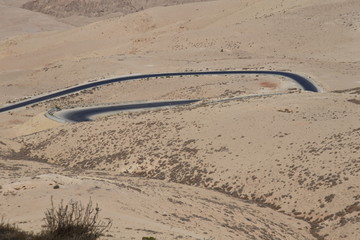 Fototapeta na wymiar Blick vom Berg Nebo in die Wüste Jordaniens