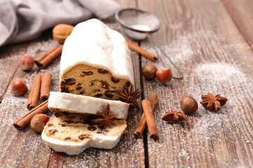 christmas stollen and spices