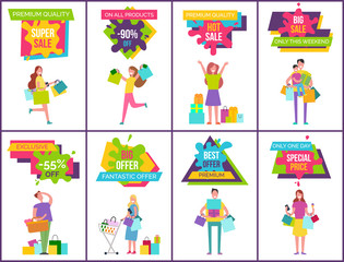 Fototapeta premium Premium Quality Collection on Vector Illustration