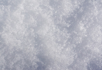 Natural white snow