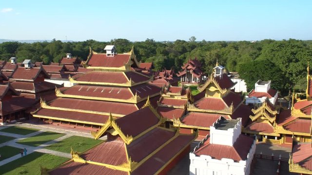 Royal Palace in Mandalay, Myanmar
