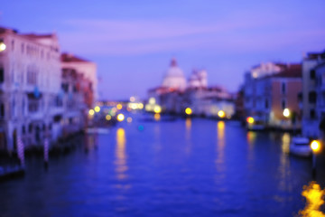 Fototapeta na wymiar Grand canal abstract blurred background