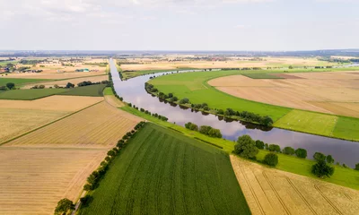 Selbstklebende Fototapete Luftbild Landschaft in Deutschland