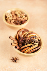 Dried orange slices