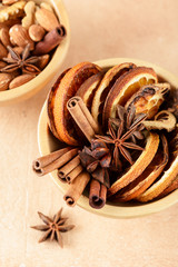Dried orange slices