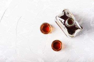 Traditional italian liqueur amaretto