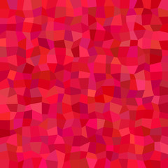 Red abstract irregular rectangle tile mosaic background - polygonal vector illustration from rectangles