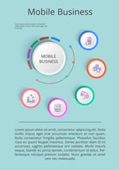 Mobile Business Solution Presentation with Icons