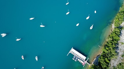 France Provence Verdon Lac de Sainte Croix vue du ciel