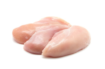 Raw chicken breast fillets