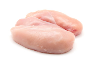 Raw chicken breast fillets