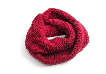 Scarf isolated on white background.Scarf top view .