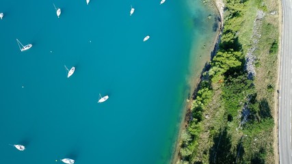 France Provence Verdon Lac de Sainte Croix vue du ciel