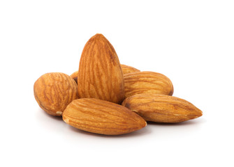 Almond isolated on white