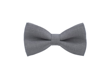 gray strict bow tie