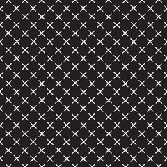 Seamless pattern with hand drawn lines. Abstract background with freehand brush strokes. Black and white texture. Ornament for wrapping paper.