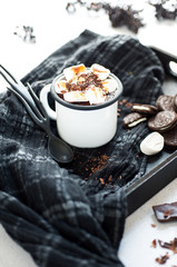 hot chocolate with marshmallow