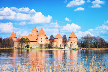 Trakai island castle museum Galve lake Lithuania