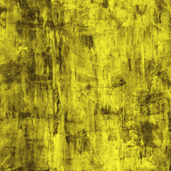Yellow grunge wall for texture background