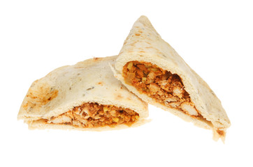 Chicken tikka stuffed naan