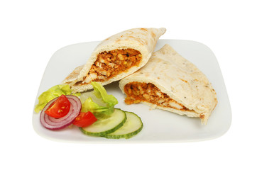 Chicken tikka naan bread