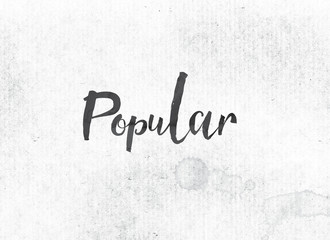 Popular Concept Painted Ink Word and Theme