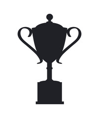 Reward Cup Prize Icon Isolated on White Background