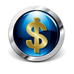 logo  rond bleu dollar