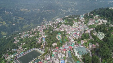 Inde Sikkim Gangtok vue du ciel