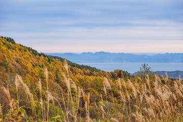 view from Bandai-san gold line
