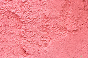 Grunge pink color concrete wall texutred background