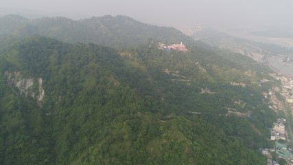 Fototapeta na wymiar Inde Uttarakhand Haridwar vue du ciel