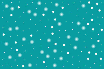 Snow on blue background