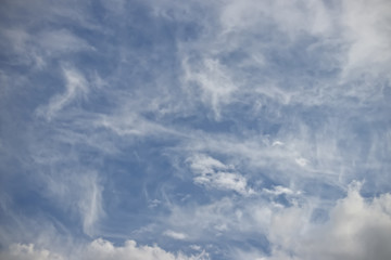 The sky in cirrus white clouds