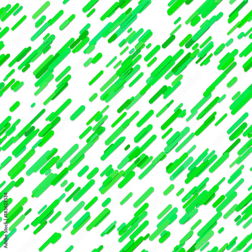 Poster green geometric abstract random diagonal stripe pattern background - trendy vector design from round