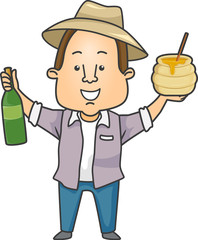 Man Farmer Honey Wine