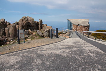 Observation point on Mount Wellington in Tasmania
