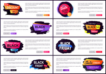 Only Today Black Friday Sale Vector Illustration