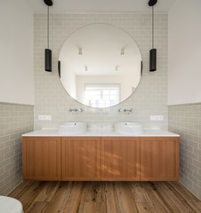 Washroom in modern style